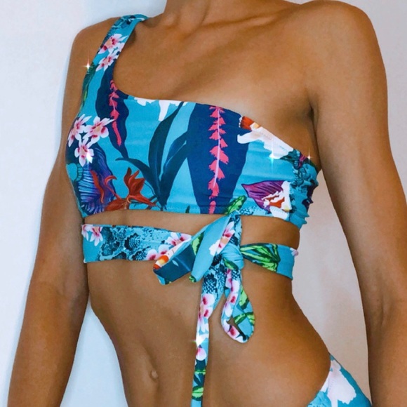 🔥Last CHANCE🔥 Swimsuit bikini blue elegant style - Picture 2 of 3